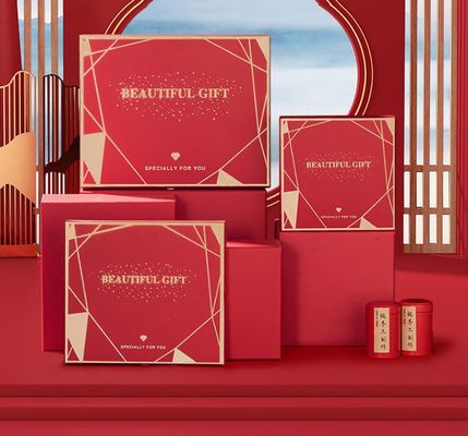 I contenitori di regalo cosmetici del quadrato hanno personalizzato il pacchetto cosmetico ISO9001 di sorpresa