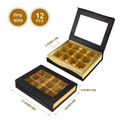 I contenitori di regalo della presentazione del cioccolato del cartone di rettangolo immaginano su misura