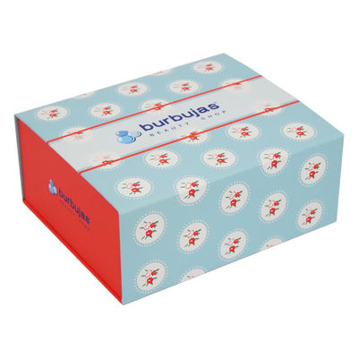 Contenitore di regalo di carta rigido pieghevole ricoprente UV del punto, Flip Top Magnetic Box per abbigliamento