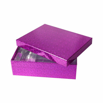 Contenitori di regalo cosmetici di colore di CMYK, scatola di carta olografica con l'ANIMALE DOMESTICO Tray And Lid