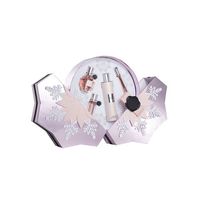 Il fiocco di neve modella i contenitori di regalo del profumo