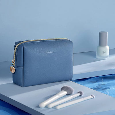 Borsa cosmetica portatile di trucco dei blu navy, sacchetto cosmetico impermeabile a 6,3 pollici