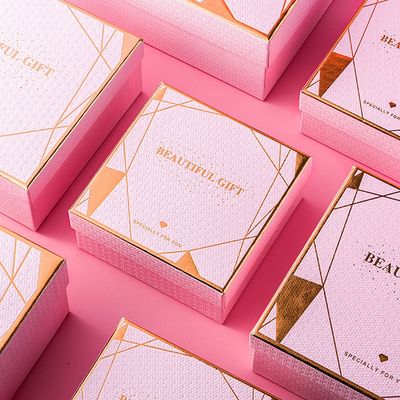 Delicated Art Paper Rigid Gift Box con il coperchio per il cosmetico fatto a mano del sapone