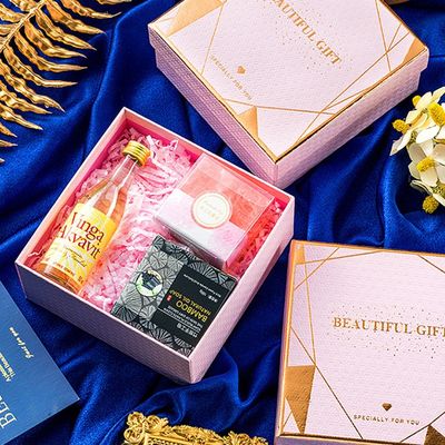Delicated Art Paper Rigid Gift Box con il coperchio per il cosmetico fatto a mano del sapone