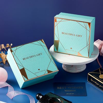 contenitore di carta rigido di timbratura caldo di coperchio di decollo per l'imballaggio dell'insieme del regalo