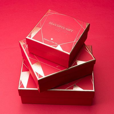 Contenitori di regalo duri Handcrafted della damigella d'onore del cartone che imballano con i coperchi