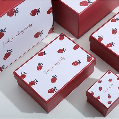 Contenitore di regalo di lusso del rossetto del modello della fragola che imballa per il giorno di biglietti di S. Valentino