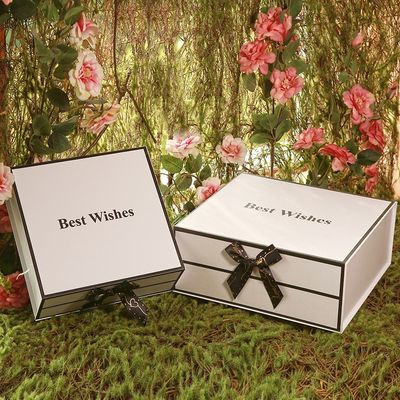 Fermo magnetico pre avvolto di Flip Top Gift Boxes With del cartone