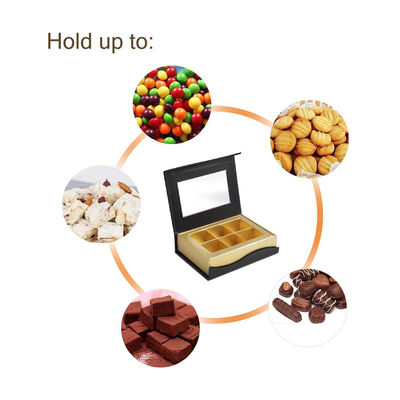 6 contenitori di regalo stampati abitudine di presentazione del cartone delle grate piccoli per il cioccolato