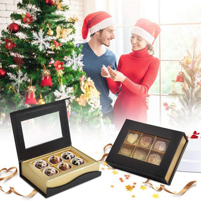6 contenitori di regalo stampati abitudine di presentazione del cartone delle grate piccoli per il cioccolato