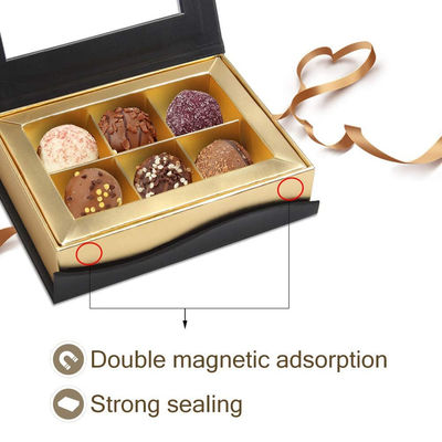 6 contenitori di regalo stampati abitudine di presentazione del cartone delle grate piccoli per il cioccolato