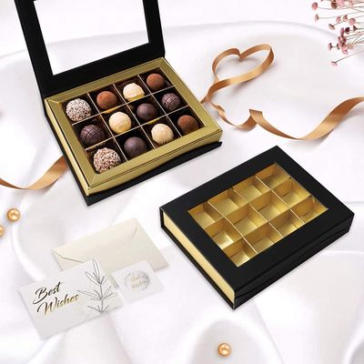 I contenitori di regalo della presentazione del cioccolato del cartone di rettangolo immaginano su misura