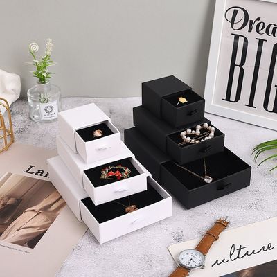 Scatola regalo per gioielli piccola stile cassetto personalizzata per fermagli per capelli anello collana