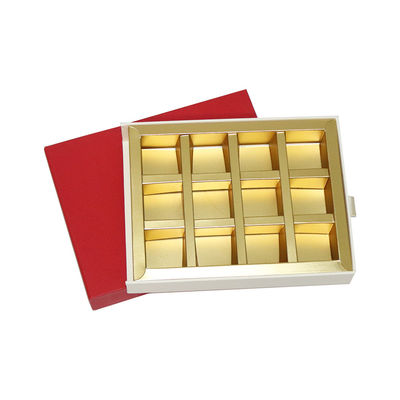 Il regalo rosso del cioccolato di altezza di 4cm che imballa le scatole, cioccolato stampato inscatola la cavità 20