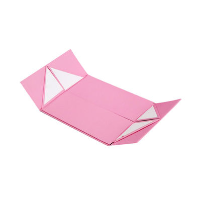 Contenitore di regalo di ISO9001 Matte Lamination Pink Flat Packed con l'ornamento 20*18*7.7cm dell'arco