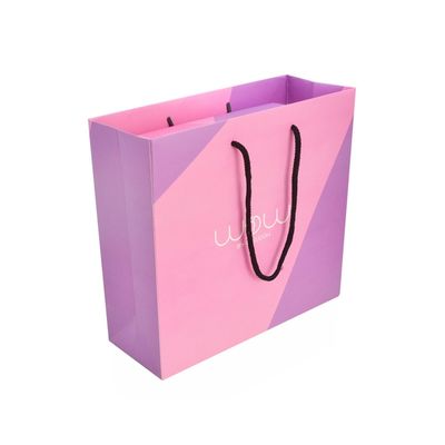 Ha annunciato il contenitore di regalo di carta rigido di colore di logo CMYK, contenitore d'imballaggio di abito con il sacco di carta della corrispondenza