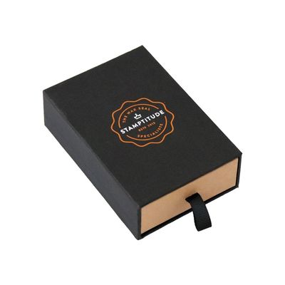Contenitore di regalo di carta rigido di stile fatto a mano del cassetto con il bollo di EVA Insert For Wax Seal
