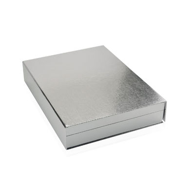I contenitori di regalo cosmetici magnetici d'argento su misura, contenitore di carta di ombretto per rossetto arrossiscono