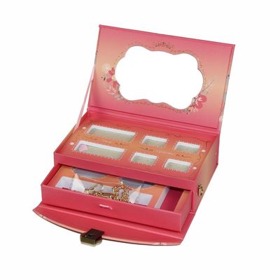 L'OEM 2 mette a strati i contenitori di regalo cosmetici multifunzionali con la catena e la serratura del metallo