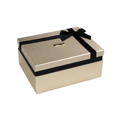 I contenitori di regalo cosmetici decorativi di servizio del ODM, hanno annunciato i contenitori di regalo con il nastro fisso
