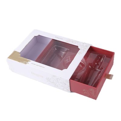 Tipo colore cosmetico del cassetto di cura di pelle di PMS dei contenitori di regalo con l'estrattore del raso