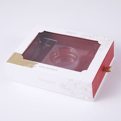 Tipo colore cosmetico del cassetto di cura di pelle di PMS dei contenitori di regalo con l'estrattore del raso