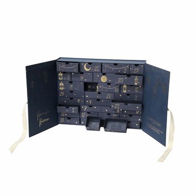 Bellezza Advent Calendar Gift Card Box 30 cassetti con il nastro