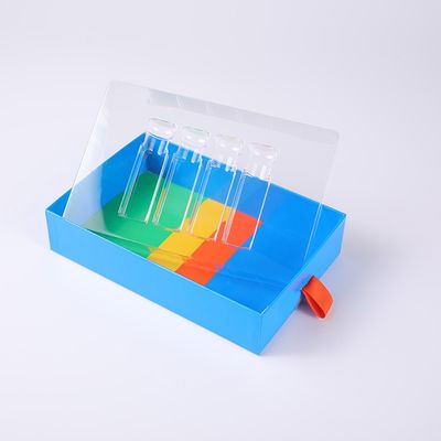 Contenitore di regalo fatto a mano di fragranza di colore di CMYK con la chiara finestra dell'ANIMALE DOMESTICO di 4 cavità