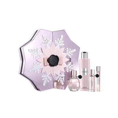 Il fiocco di neve modella i contenitori di regalo del profumo