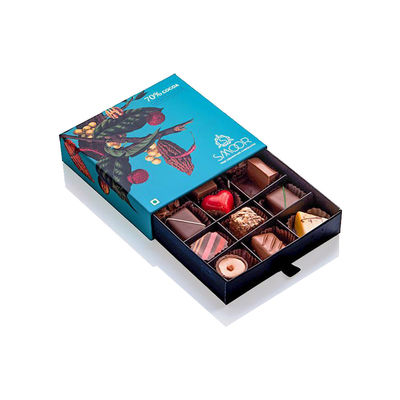 Tipo contenitori d'imballaggio di regalo del cioccolato, contenitore del cassetto di cioccolato di 12 cavità per Valentine Day