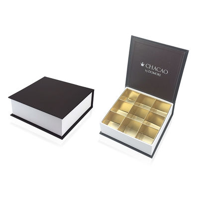Contenitori d'imballaggio di regalo del cioccolato di colore di PMS di approvazione ISO9001 con le griglie