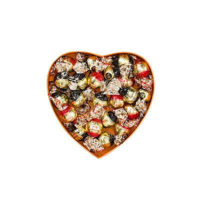 I contenitori d'imballaggio di regalo del cioccolato di CMYK 19*19*3.8cm, cuore vuoto hanno modellato i contenitori di cioccolato