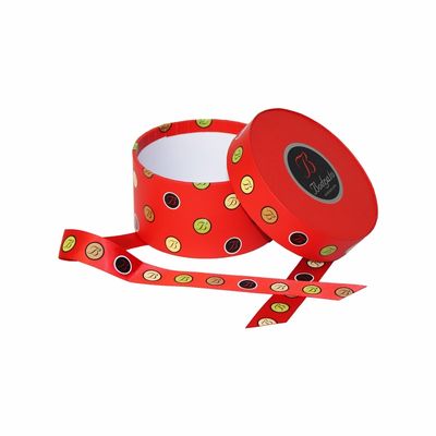 Contenitore circolare di cappello del nastro della matrice per serigrafia di colore di Pantone per la nocciola del cioccolato