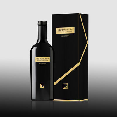 Il cartone nero ha riciclato il benvenuto dell'OEM dei contenitori di regalo per liquore
