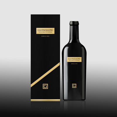 Il cartone nero ha riciclato il benvenuto dell'OEM dei contenitori di regalo per liquore