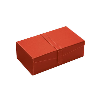 Contenitore di cuoio pieghevole di vino dell'unità di elaborazione della falda di forma di v, contenitore di regalo del vino di 2 bottiglie con il bottone magnetico