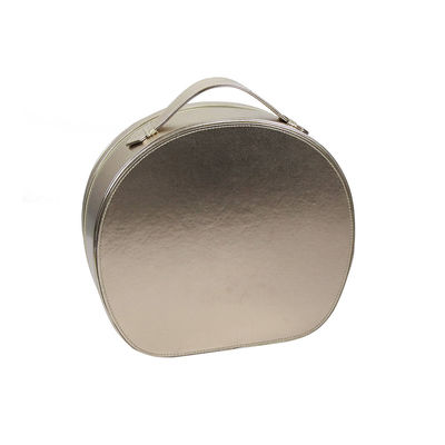 Organizzatore circolare With Metal Plate di trucco Zippered benvenuto dell'OEM