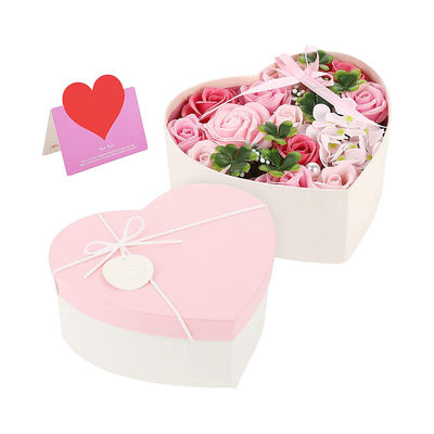 Il cuore modella il contenitore di regalo del fiore di CMYK, scatola di stoccaggio del mazzo per il San Valentino