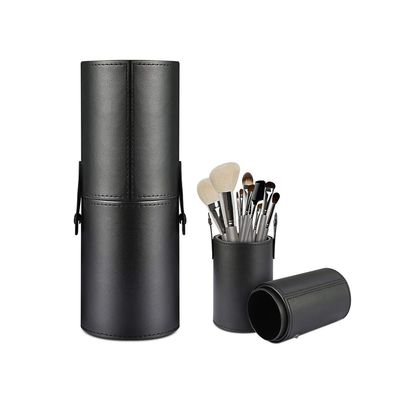 Rotolo multiuso Matte Black Large Capacity della spazzola di trucco di uso a 3*3*9 pollici
