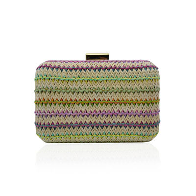 Variopinto inter- della borsa di frizione di sera del corpo di stile di Boho tessuto per le signore