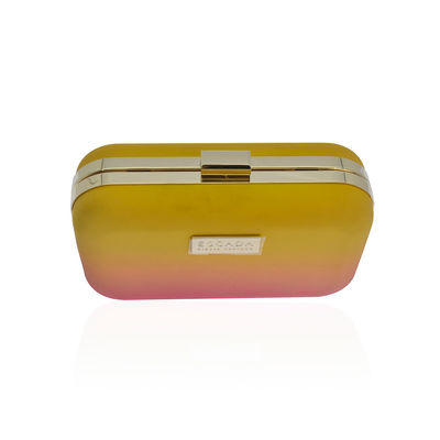 Logo Evening Clutch Bag di piastra metallica personalizzabile con oro smontabile Tone Chain