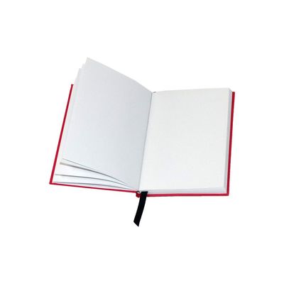 Logo su misura taccuino bianco della copertina dura di 72 degli strati pagine di spazio in bianco