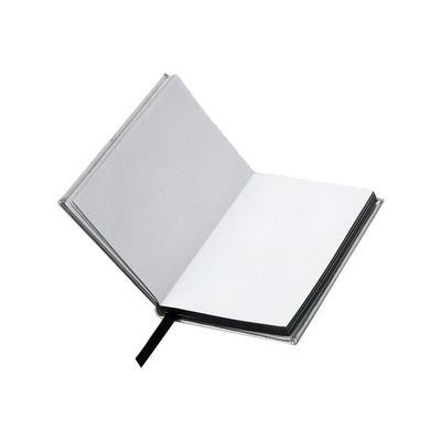 Logo su misura taccuino bianco della copertina dura di 72 degli strati pagine di spazio in bianco