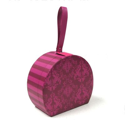 Materiale di carta speciale improvviso del contenitore di regalo della valigia del rotondo della chiusura del bottone