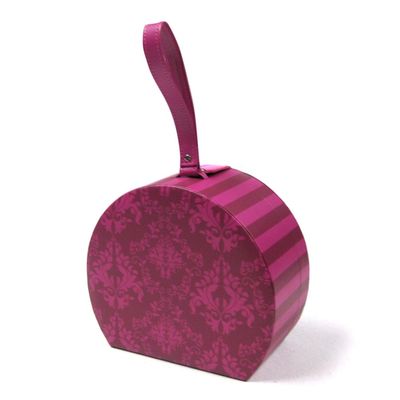 Materiale di carta speciale improvviso del contenitore di regalo della valigia del rotondo della chiusura del bottone